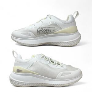 Lacoste Active 4851 Trainer Sneakers Mens 11 White Textile Comfort Running Shoes